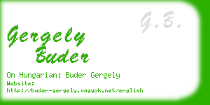 gergely buder business card